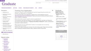 Tracking Your Application — Hunter College