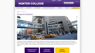 Admissions - Hunter College