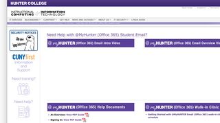 Need Help with @MyHunter (Office 365) Student Email? — Hunter ...