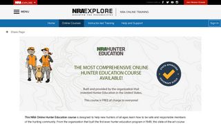 Hunters Education State List - NRA