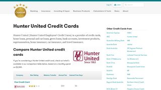 Hunter United Credit Cards: Review & Compare | Canstar