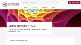 Mobile Banking FAQ's - Hunter United Employees Credit Union