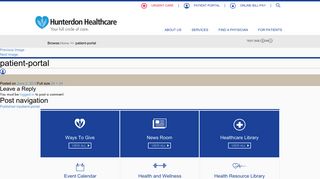patient-portal | Hunterdon Healthcare