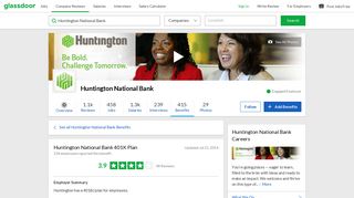 Huntington National Bank Employee Benefit: 401K Plan | Glassdoor