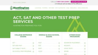 Test Prep Services | Proven Results | Huntington Learning Center