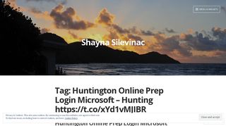 Huntington Online Prep Login Microsoft – Hunting https://t.co ...