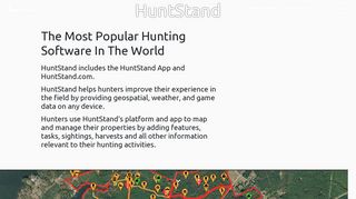 An online Mapping, Collaboration and Analytics platform. - Huntstand