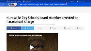 Huntsville City Schools board member arrested on harassment charge ...