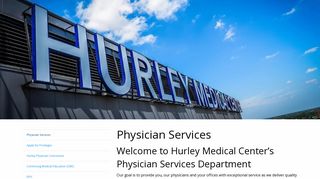 Hurley Medical Center | Physician Services