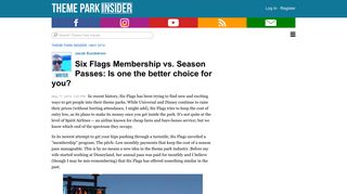Six Flags Membership vs. Season Passes: Is one the better choice for ...
