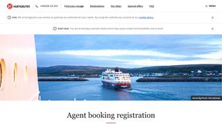 Agents online booking registration | Hurtigruten | Hurtigruten