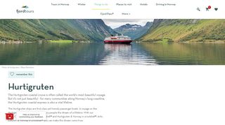 Hurtigruten - Norwegian Coastal Voyage - Fjord Tours
