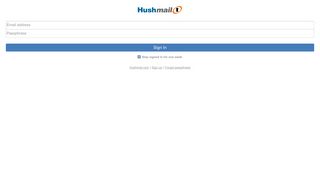 Sign in - Hushmail