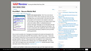 HushMail – Secure Mobile Mail | Wap Review