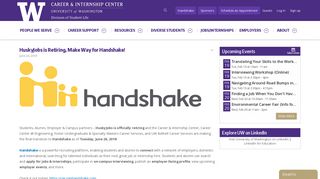 HuskyJobs is Retiring, Make Way for Handshake! - UW Career Center