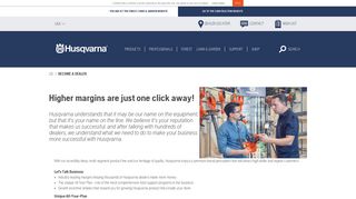 Become an authorized Husqvarna independent dealer