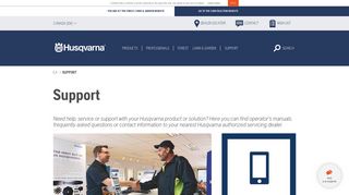 Support and service - Husqvarna