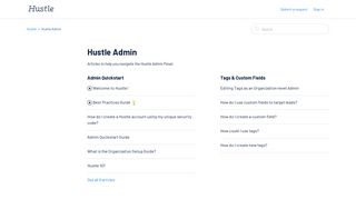 Hustle Admin Panel – Hustle