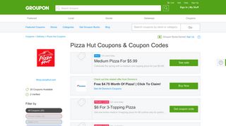 Pizza Hut Coupons, Promo Codes & Deals 2019 - Groupon