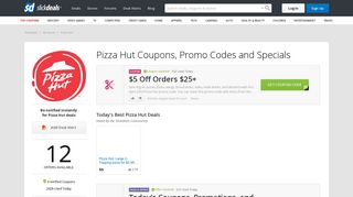 Pizza Hut Coupons, Deals and Specials | Slickdeals.net