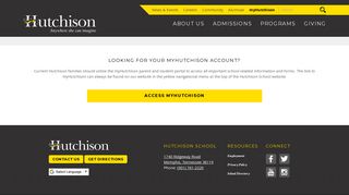 User Login | myHutchison Portal | Hutchison School