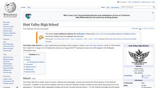 Hutt Valley High School - Wikipedia