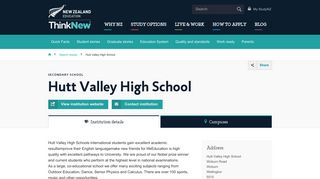 Hutt Valley High School | Study in New Zealand, New Zealand