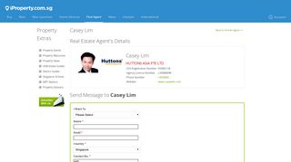 Casey Lim real estate agent from HUTTONS ASIA PTE LTD, Singapore