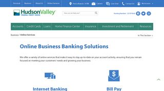 Online Business Banking Solutions - Hudson Valley Federal Credit ...