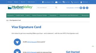 Visa Signature Card - Hudson Valley Federal Credit Union