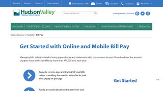 Online & Mobile Bill Pay | Hudson Valley Federal Credit Union