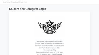 Hutt Valley High School: SchoolPoint Login - Online Course Selection ...