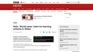 Hwb: 'World class' claim for learning scheme in Wales - BBC News