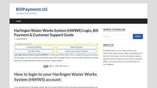 Harlingen Water Works System (HWWS) - www ... - BillPayment.US