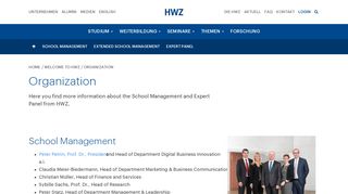 Organization - HWZ