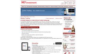 Mobile Trading - Welcome to HY Investment