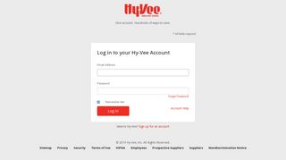 Log In or Create Account – Hy-Vee