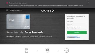 World Of Hyatt Credit Card – Refer-A-Friend - Chase.com