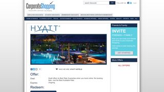 Hyatt Hotels Employee Discounts, Employee Benefits, Employee ...