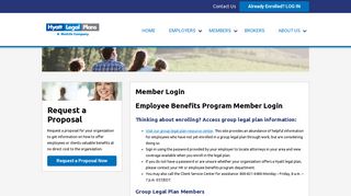 Member Login - Hyatt Legal Plans