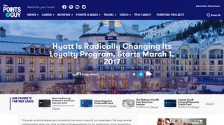 Hyatt Radically Changing Loyalty Program, Starts March 1