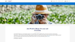 Join Hyatt's Loyalty Program | World of Hyatt