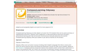 CompassLearning Odyssey | Product Reviews | EdSurge