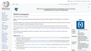 Hybris (company) - Wikipedia
