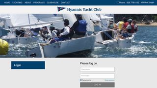 Hyannis Yacht Club - Login