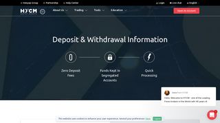 Deposit and Withdrawal Payment Options | Trade Online with HYCM