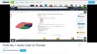 Profit sku + Hydra Lister v2 Thunder on Vimeo