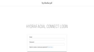 Untitled - HydraFacial Connect Login