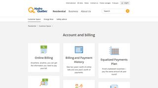 Account and billing | Hydro-Québec