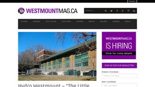 Hydro Westmount – “The Little Engine That Could” | Westmount ...